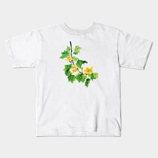 August 17th birthday flower Kids T-Shirt